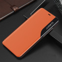Kryt Hurtel ECO LEATHER VIEW CASE iPhone 13 Pro Max oranžový