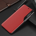 Hurtel ECO LEATHER VIEW CASE pro iPhone 13 Pro Max červené