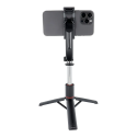 AG PREMIUM SSTR-L13 Extra dlouhá selfie teleskopická tyč s tripodem a Bluetooth, délka 21-113cm, černá