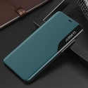 Kryt Hurtel Eco Leather View Case pro iPhone 13 Pro – zelená