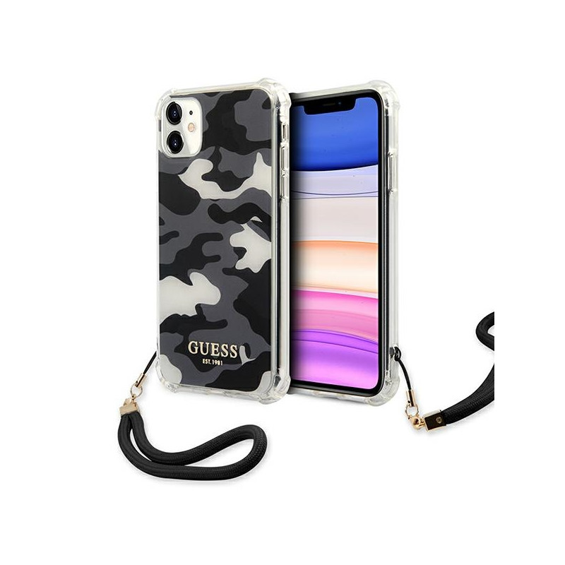 Kryt Guess GUHCN61KSARBK pro iPhone 11 / XR - black/black