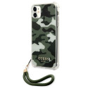 Kryt Guess GUHCN61KSARKA iPhone 11 - green/khaki camo
