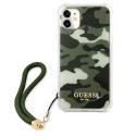 Kryt Guess GUHCN61KSARKA iPhone 11 - green/khaki camo