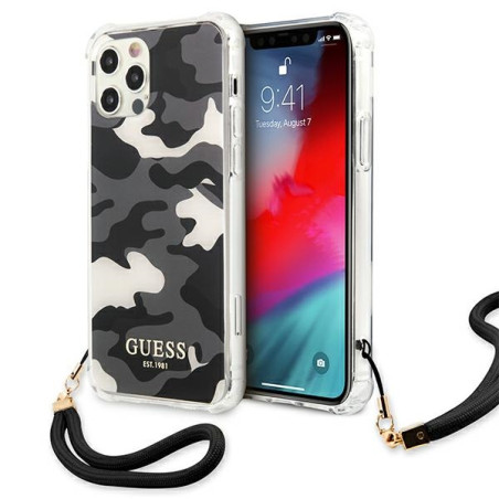 Kryt Guess GUHCP12LKSARBK iPhone 12 Pro Max - černá/černá