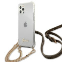 Kryt Guess 4G CHAIN pro iPhone 12/12 Pro – transparent