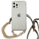 Kryt Guess 4G CHAIN pro iPhone 12/12 Pro – transparent
