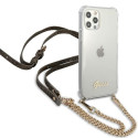 Kryt Guess 4G CHAIN pro iPhone 12/12 Pro – transparent