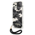 Kryt Guess Camouflage pro iPhone 12/12 Pro black/black