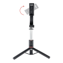AG PREMIUM SSTR-L13 Extra dlouhá selfie teleskopická tyč s tripodem a Bluetooth, délka 21-113cm, černá