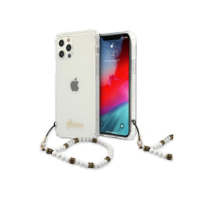 Kryt Guess GUHCP12LKPSWH pro iPhone 12 Pro Max - white pearl