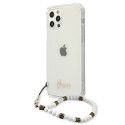 Kryt Guess GUHCP12LKPSWH pro iPhone 12 Pro Max – white pearl