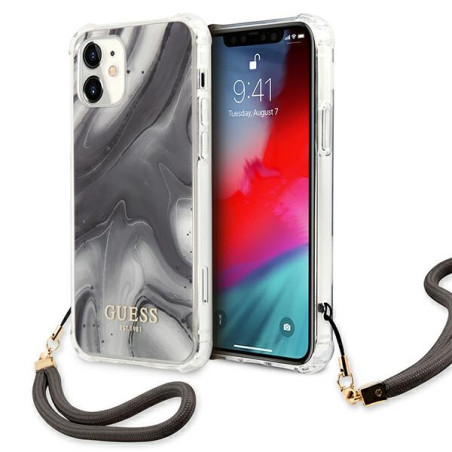 Kryt Guess Marble GUHCP12SKSMAGR iPhone 12 mini šedá