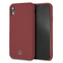 Kryt Mercedes SILICONE LINE iPhone XR – červený