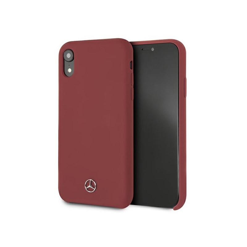 Kryt Mercedes SILICONE LINE pro iPhone XR - červený