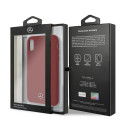 Kryt Mercedes SILICONE LINE iPhone XR – červený