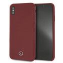 Kryt Mercedes SILICONE LINE pro iPhone XS Max - červený
