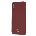 Kryt Mercedes SILICONE LINE pro iPhone XS Max - červený