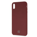 Kryt Mercedes SILICONE LINE pro iPhone XS Max - červený