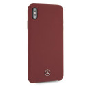 Kryt Mercedes SILICONE LINE pro iPhone XS Max - červený