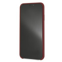 Kryt Mercedes SILICONE LINE pro iPhone XS Max - červený