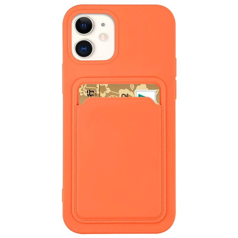 Pouzdro Hurtel pro iPhone 12 Pro Max - oranžové
