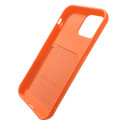 Pouzdro Hurtel pro iPhone 12 Pro Max - oranžové