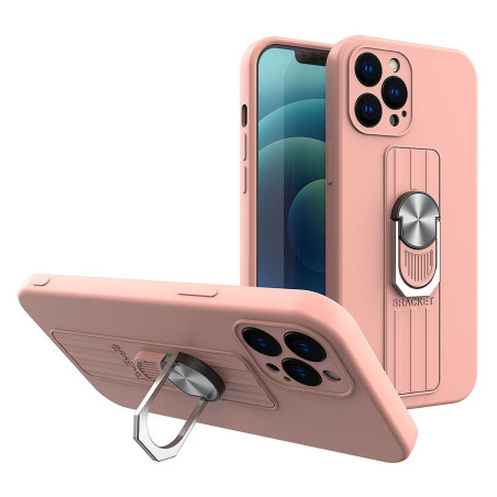 Kryt Hurtel RING CASE pro iPhone XS Max – růžová