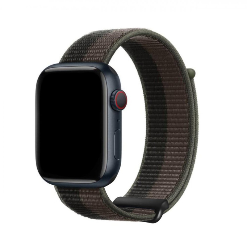 DUX DUCIS Sport Loop Textilní řemínek pro Apple Watch 42/44/45/49mm, černo-šedý