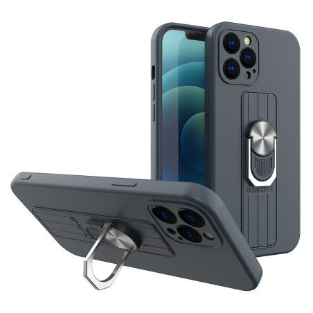 Kryt Hurtel Ring Case pro iPhone 13 Pro - tmavě modrá