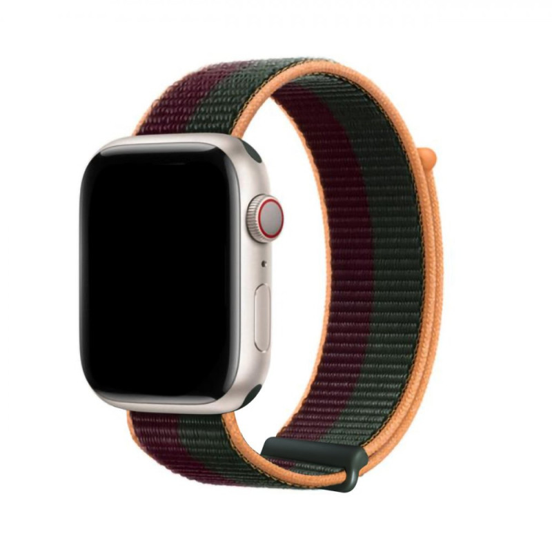 DUX DUCIS Sport Loop Textilní řemínek pro Apple Watch 42/44/45/49mm, fialovo-zelený
