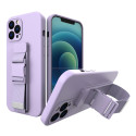 Kryt Hurtel Rope case s řemínkem pro iPhone 11 Pro – fialová