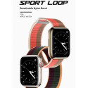 DUX DUCIS Sport Loop Textilní řemínek pro Apple Watch 42/44/45/49mm, khaki-tmavě modrý