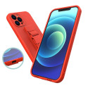 Pouzdro Hurtel s lanyardem iPhone 11 Pro Max - navy blue