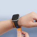 DUX DUCIS Strap LD Magnetický silikonový řemínek pro Apple Watch 38/40/41, černo-oranžový