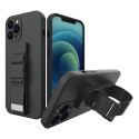 Kryt Hurtel s lanyardem pro iPhone 12 mini – černá