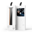 DUX DUCIS Strap LD Magnetický silikonový řemínek pro Apple Watch 38/40/41, černo-oranžový
