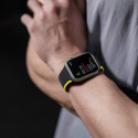 DUX DUCIS Strap LD Magnetický silikonový řemínek pro Apple Watch 38/40/41, černo-žlutý