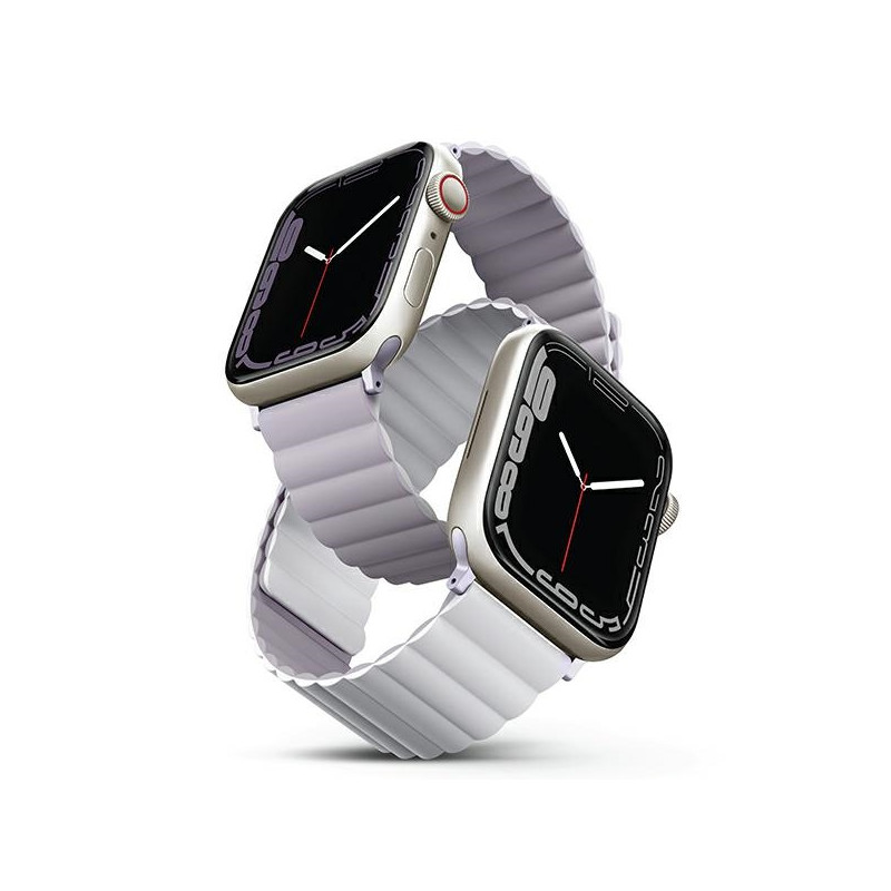 Řemínek UNIQ REVIX pro Apple Watch 1/2/3/4/5/6/7/8/SE/SE2/Ultra/Ultra 2 42/44/45/49mm - lilac-white