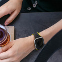 DUX DUCIS Strap LD Magnetický silikonový řemínek pro Apple Watch 38/40/41, černo-žlutý