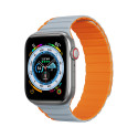 DUX DUCIS Strap LD Magnetický silikonový řemínek pro Apple Watch 38/40/41, šedo-oranžový
