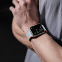DUX DUCIS Strap LD Magnetický silikonový řemínek pro Apple Watch 38/40/41, šedo-oranžový