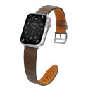 Řemínek Hurtel Strap Leather pro Apple Watch 38/40/41 mm - tmavě hn
