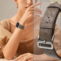 Řemínek Hurtel Strap Leather pro Apple Watch 38/40/41 mm - tmavě hn
