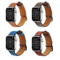 Řemínek Hurtel Strap Leather pro Apple Watch 38/40/41 mm - tmavě hn