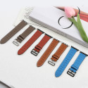 Řemínek Hurtel Strap Leather pro Apple Watch 38/40/41 mm - tmavě hn