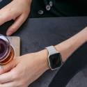 DUX DUCIS Strap LD Magnetický silikonový řemínek pro Apple Watch 38/40/41, šedo-oranžový