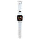 Řemínek Karl Lagerfeld 3D RUBBER pro Apple Watch - bílý