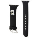 Řemínek Karl Lagerfeld 3D RUBBER Karl Head pro Apple Watch - černý