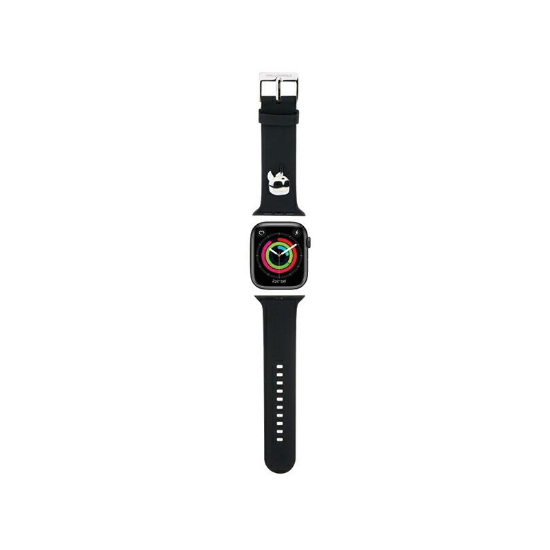 Řemínek Karl Lagerfeld 3D RUBBER KARL HEAD pro Apple Watch 38/40/41mm - black