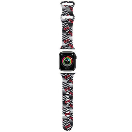Řemínek Hello Kitty SILICONE BOWS & STRIPES pro Apple Watch 38/40/41